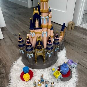 Disney 50th Anniversary Magical Castle Playset with Blue and Gold Accents